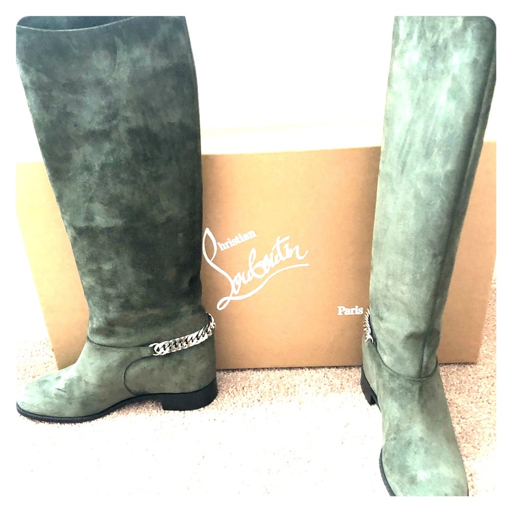 Christian Louboutin Cate Boot Flat Crosta/Chain